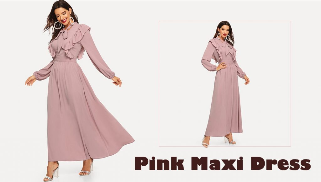 Pink maxi dress