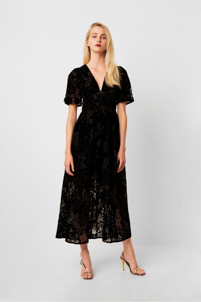 Womens fashionable Hanna velvet Maxi Dress